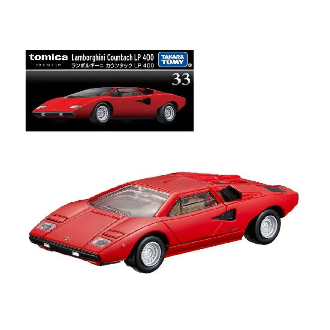 Tomica Premium Lamborghini Countach LP 400 #33 Red | 1:64 Die-Cast Collectible