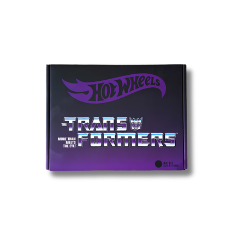 Hot Wheels x Transformers Nemesis Prime Black Chrome Premium Gift Set | 1:64 Die-Cast Collectible