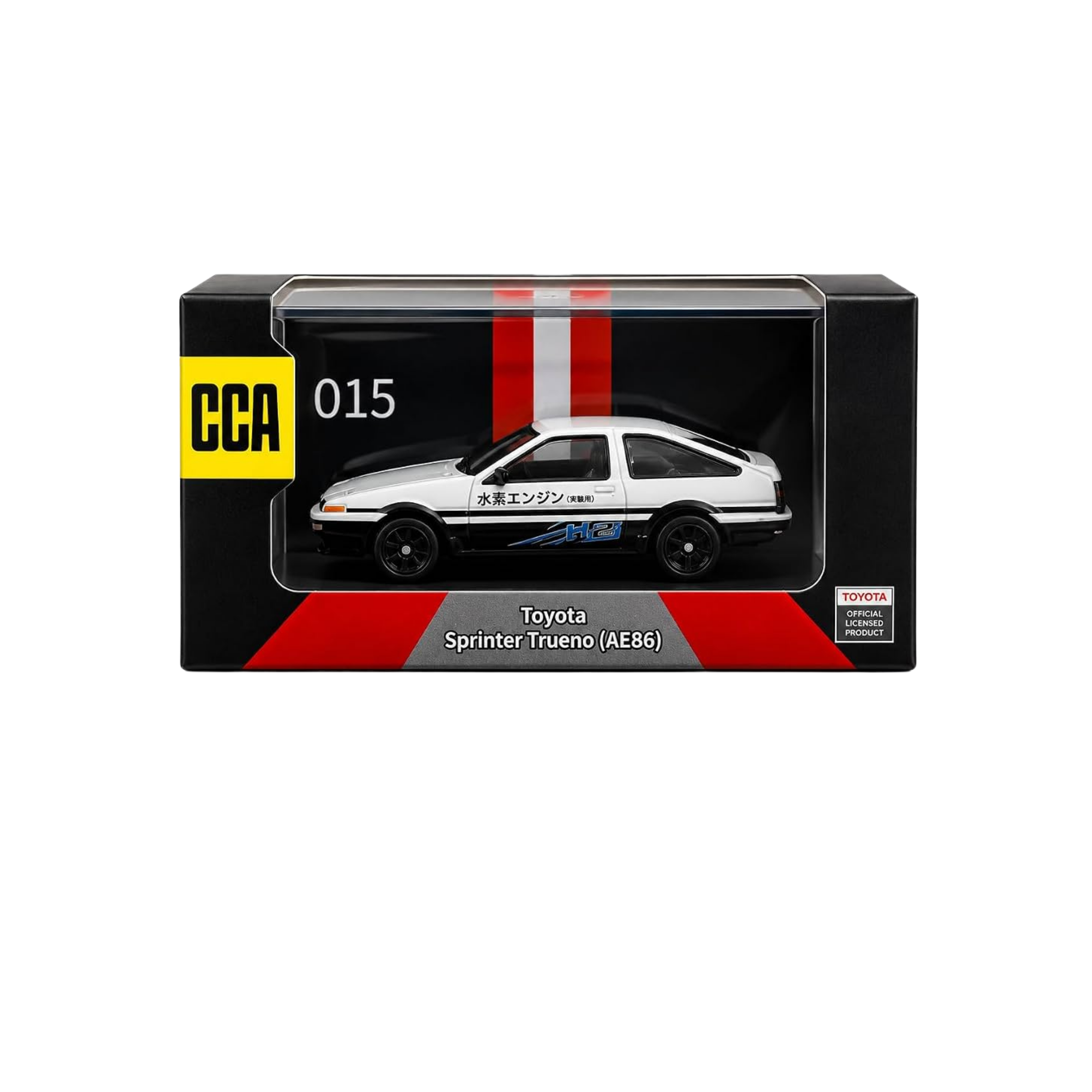 CCA Acrylic #015 Toyota Sprinter Trueno AE86 White Hydrogen Engine H2 | 1:64 Die-Cast Collectible