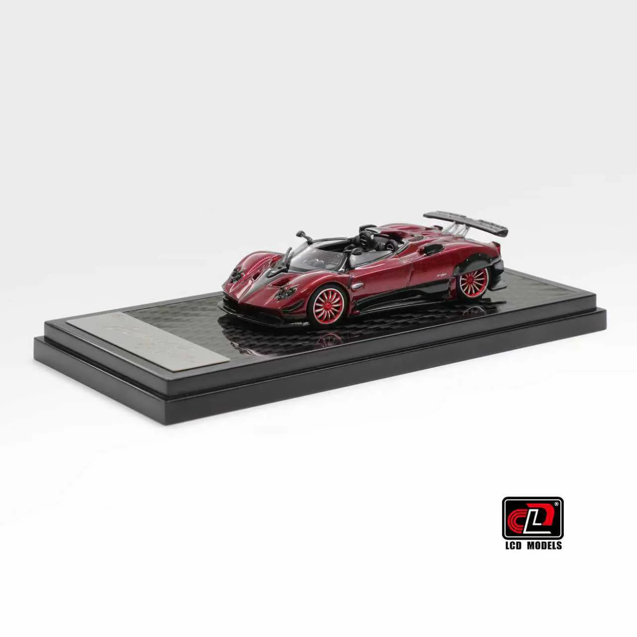 LCD Pagani Zonda Barchetta HP Carbon Red | 1:64 Scale Die-Cast Collectible