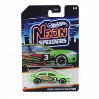 Hot Wheels Silver Series Neon Speeders 2008 Mitsubishi Lancer Evolution | 1:64 Scale Die-Cast Collectible