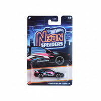 Hot Wheels Silver Series Neon Speeders Toyota AE86 Corolla | 1:64 Scale Die-Cast Collectible