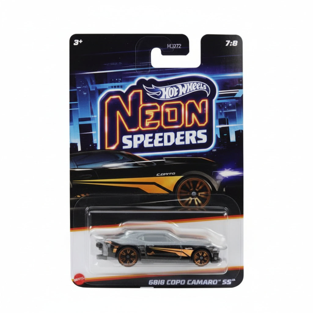 Hot Wheels Silver Series Neon Speeders 2018 COPO Camaro SS | 1:64 Scale Die-Cast Collectible