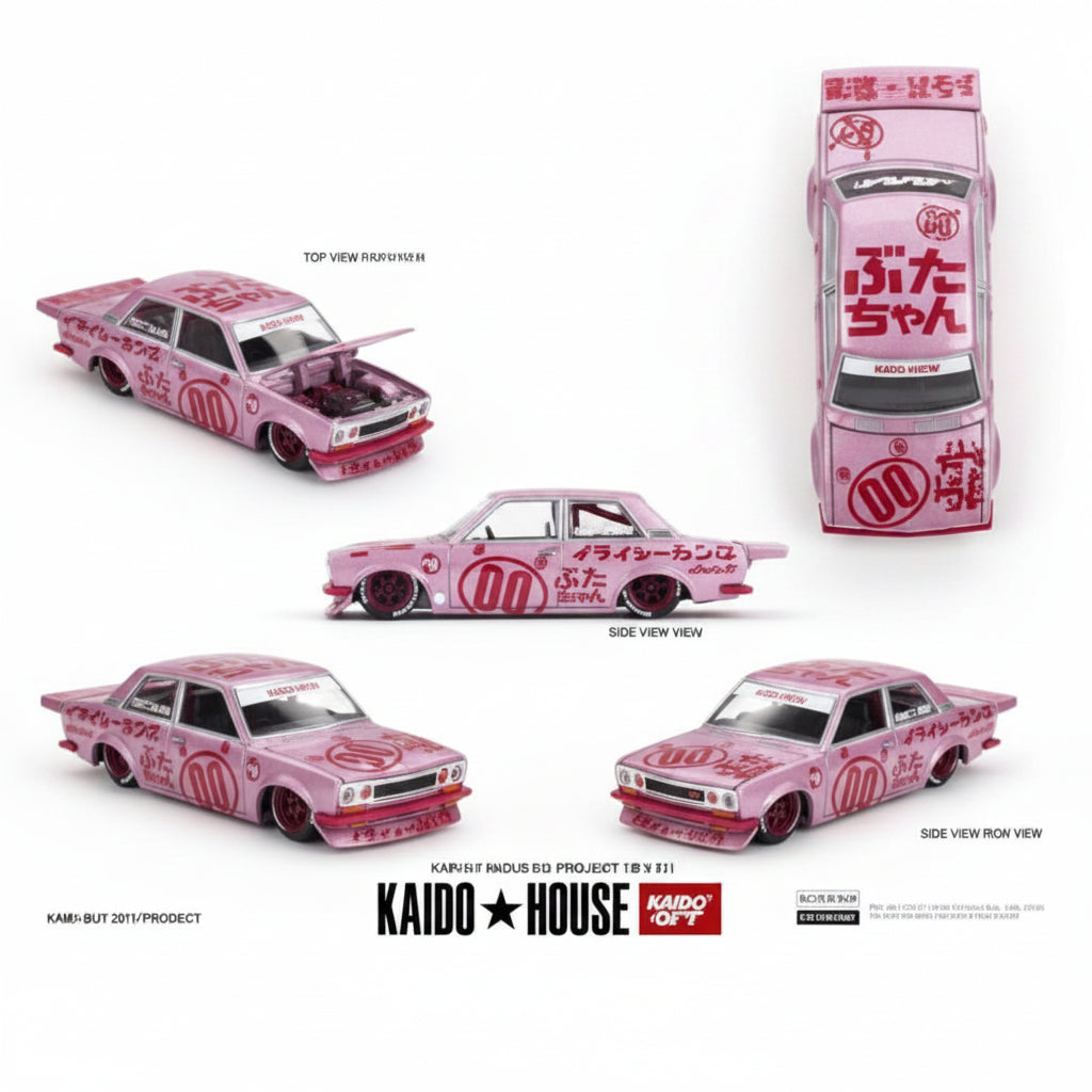 Kaido House x MiniGT Datsun 510 Pro Street Buta V1 | 1:64 Scale Die-Cast Collectible