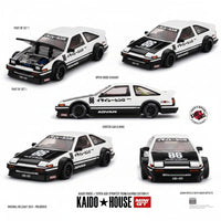 Kaido House x MiniGT Toyota Sprinter Trueno AE86 Kaido Street V1 (KHMG180) | 1:64 Scale Die-Cast Collectible