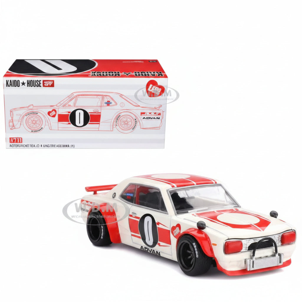 Kaido House x MiniGT Nissan Skyline 2000 GT-R KPGC10 Kaido Works V2 | 1:64 Scale Die-Cast Collectible