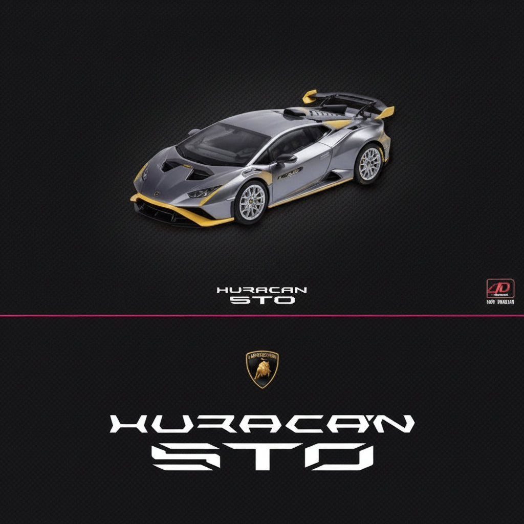 LCD - Lamborghini Huracán STO (Silver Grey) APA XPO Exclusive 1:64