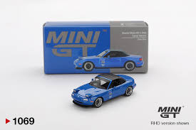 Mini GT 1:64 Mazda Miata MX-5 NA Tuned Version | Dark Blue | #1069 | Blister Pack | Die-Cast Collectible