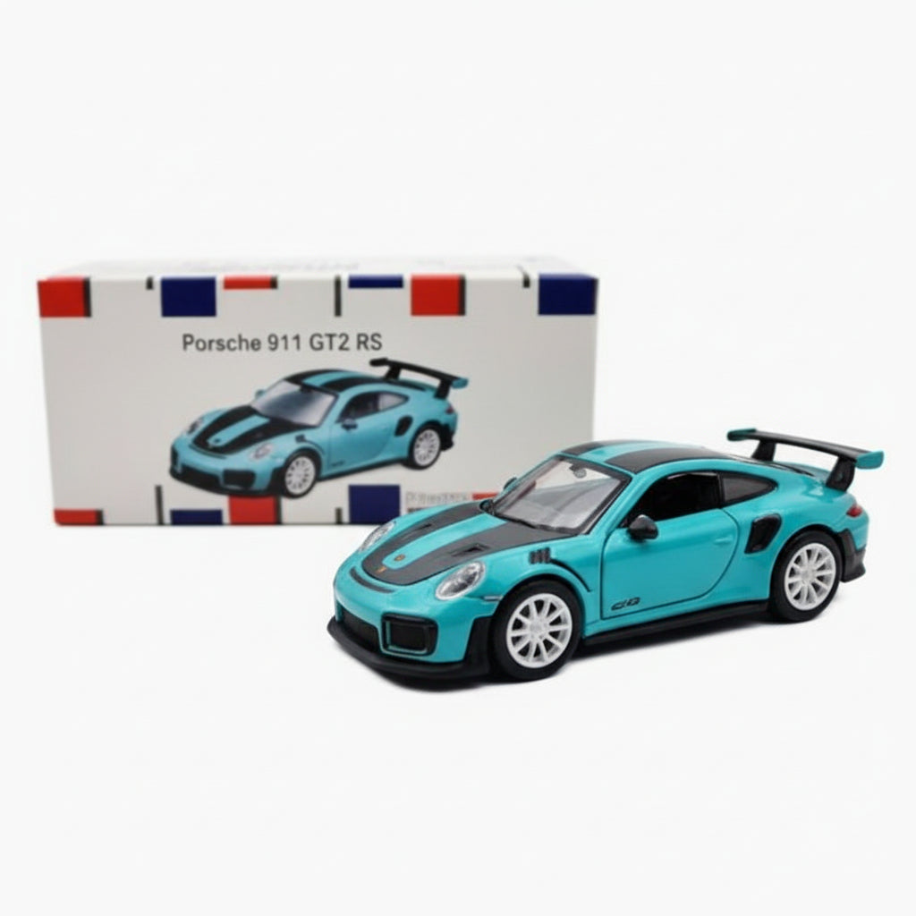 Bburago - Porsche 911 GT2 RS (Blue) 1:64 Die-Cast