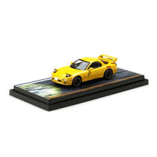 Tomica Premium Unlimited 12 Mazda RX-7 FC3S Keisuke Takahashi Initial D Yellow | 1:64 Scale Die-Cast Collectible