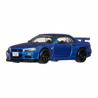 Hot Wheels Premium Timeless Icons  Nissan Skyline GT-R V-Spec II BNR34 | 1:64 Scale Die-Cast Collectible