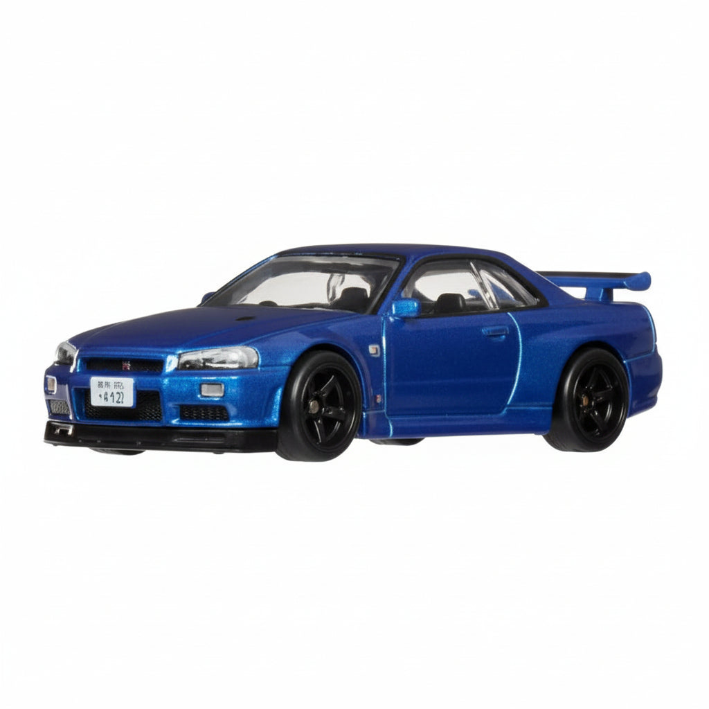 Hot Wheels Premium Timeless Icons  Nissan Skyline GT-R V-Spec II BNR34 | 1:64 Scale Die-Cast Collectible