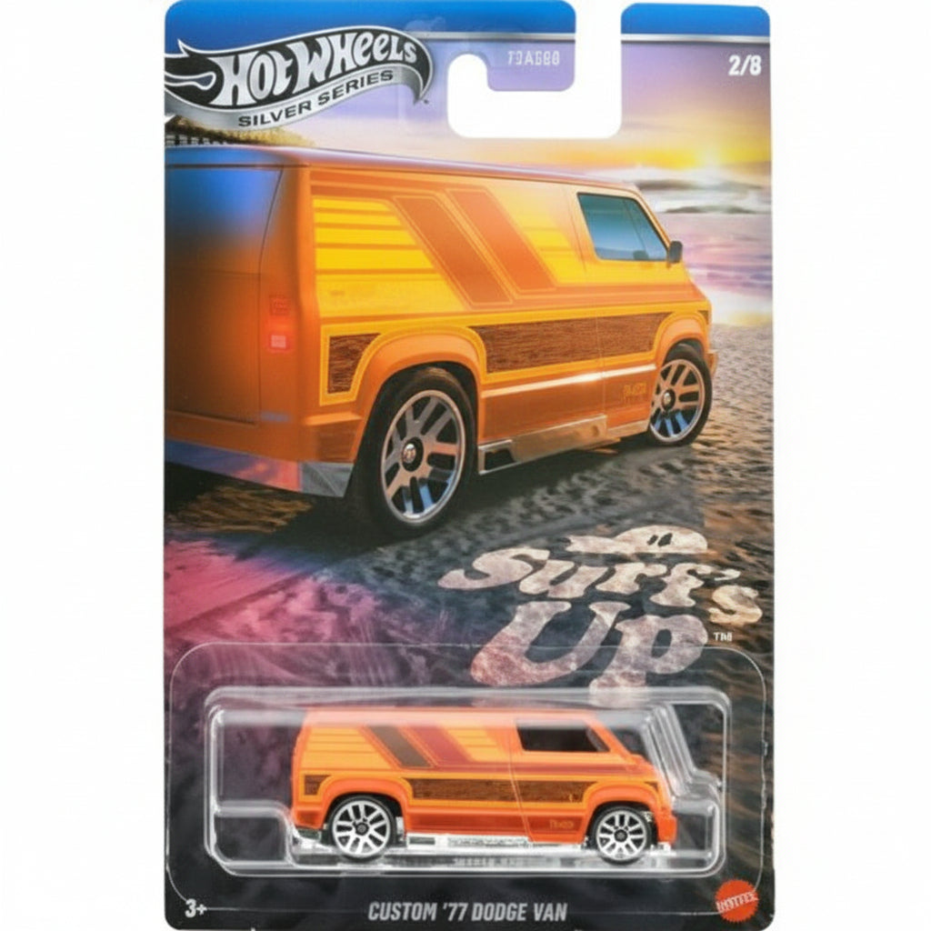 Hot Wheels Surf's Up Custom '77 Dodge Van | 1:64 Scale Die-Cast Collectible