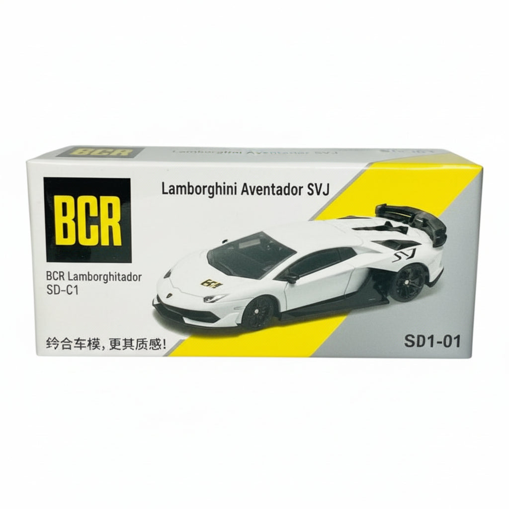 CCA - Lamborghini Aventador SVJ (White) 1:64 Die-Cast