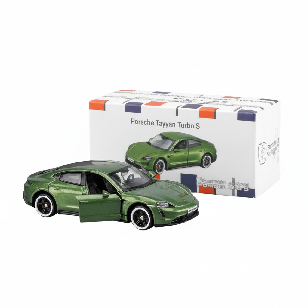 Bburago - Porsche Taycan Turbo S (GREEN) 1:64