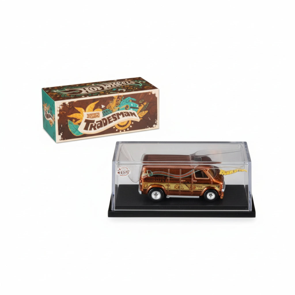 Hot Wheels RLC 1:64 Dodge Tradesman | Spectraflame Orange Bronze | Members Only | Die-Cast Collectible