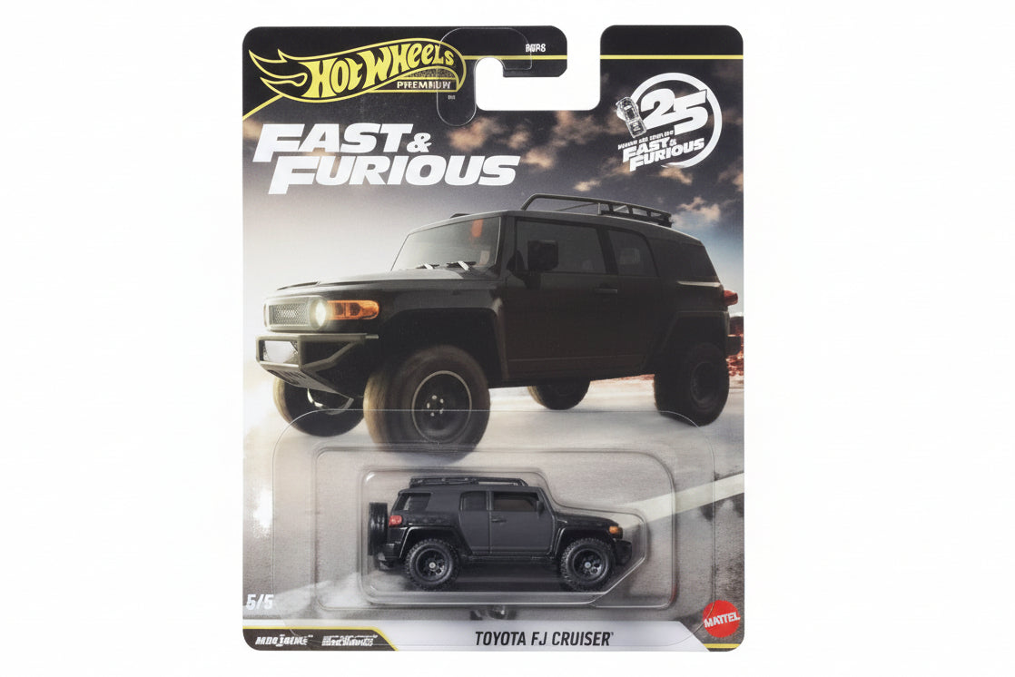 Hot Wheels Premium Fast & Furious 25th Anniversary Toyota FJ Cruiser | 1:64 Scale Die-Cast Collectible