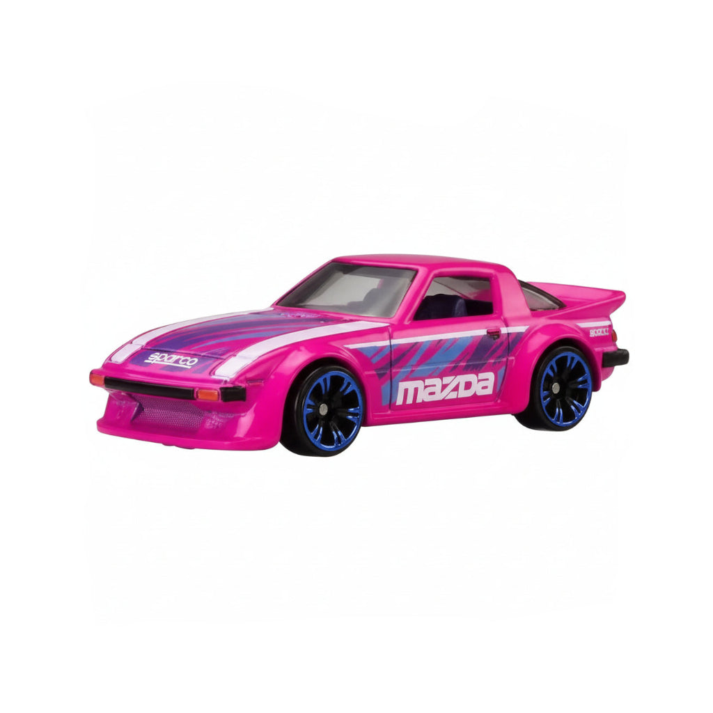 Hot Wheels Silver Series Neon Speeders Mazda RX-7 | 1:64 Scale Die-Cast Collectible