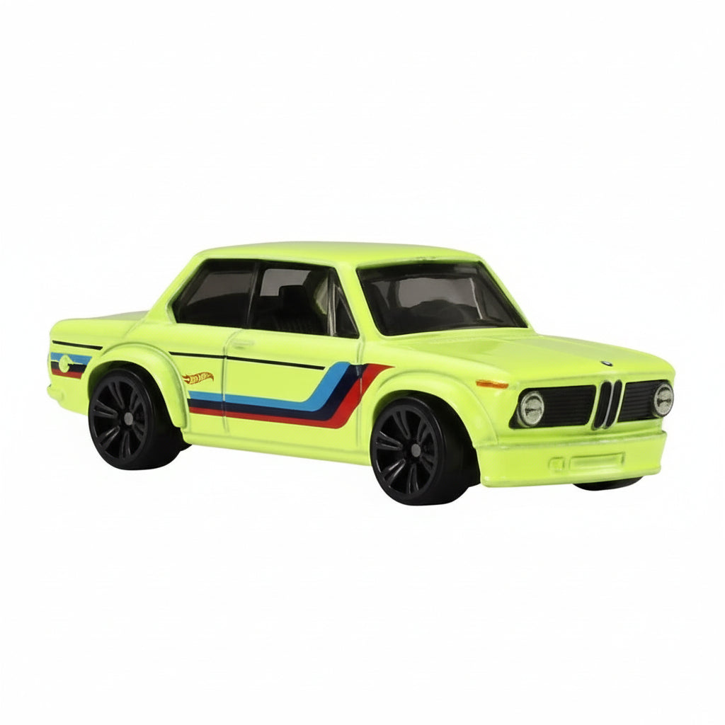 Hot Wheels Silver Series Neon Speeders BMW 2002 | 1:64 Scale Die-Cast Collectible
