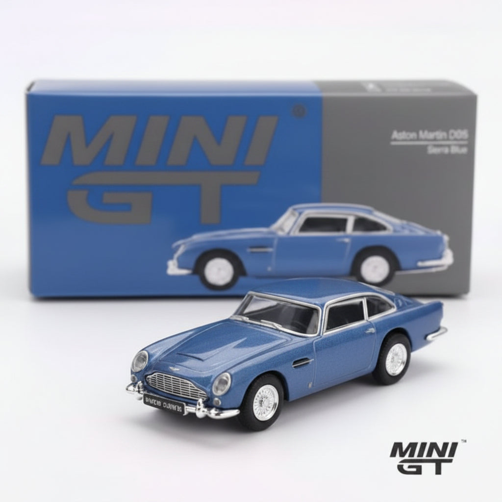 Mini GT Aston Martin DBS | Sierra Blue | 1:64 Scale Die-Cast Collectible