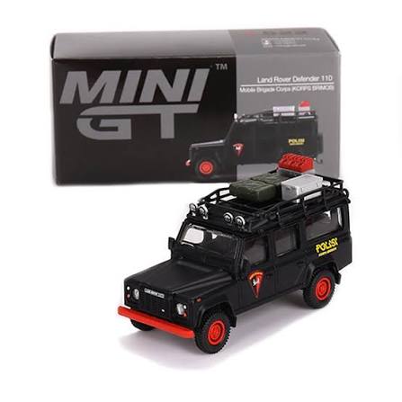 Mini GT 1:64 — Land Rover Defender 110 | Mobile Brigade Corps (Korps Brimob) | Die-Cast Collectible