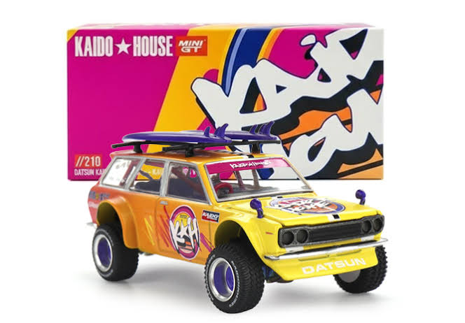 Kaido House x Mini GT Datsun Kaido 510 Wagon 4x4 | Kaido Islands VI | 1:64 Scale Die-Cast Collectible