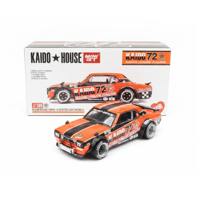 Kaido House x Mini GT Nissan Skyline 2000 GT-R KPGC10 | Kaido Works V1 | 1:64 Scale Die-Cast Collectible