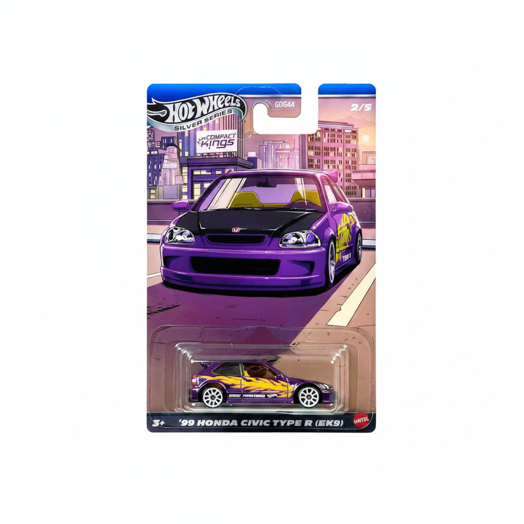 Hot Wheels Silver Series '99 Honda Civic Type R (EK9) | 1:64 Scale Die-Cast Collectible