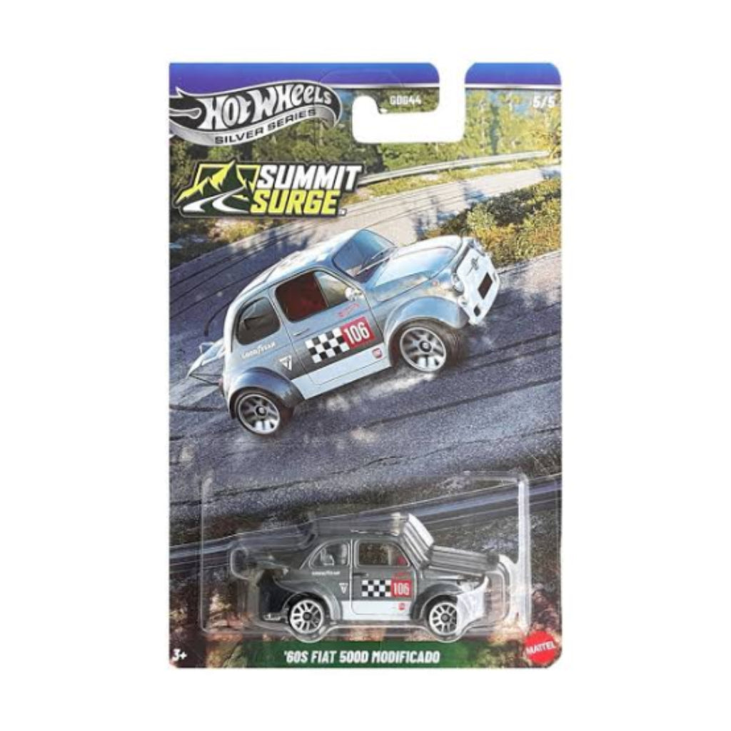 Hot Wheels Silver Series Summit Surge '60s Fiat 500D Modificato | 1:64 Scale Die-Cast Collectible