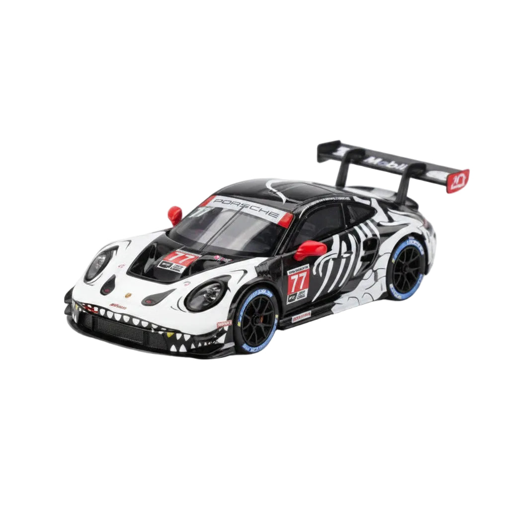 Mini GT Skeleton Rexy - Porsche 911 GT3 R #77 2025 IMSA Petit Le Mans AO Racing | 1:64 Die-Cast Collectible