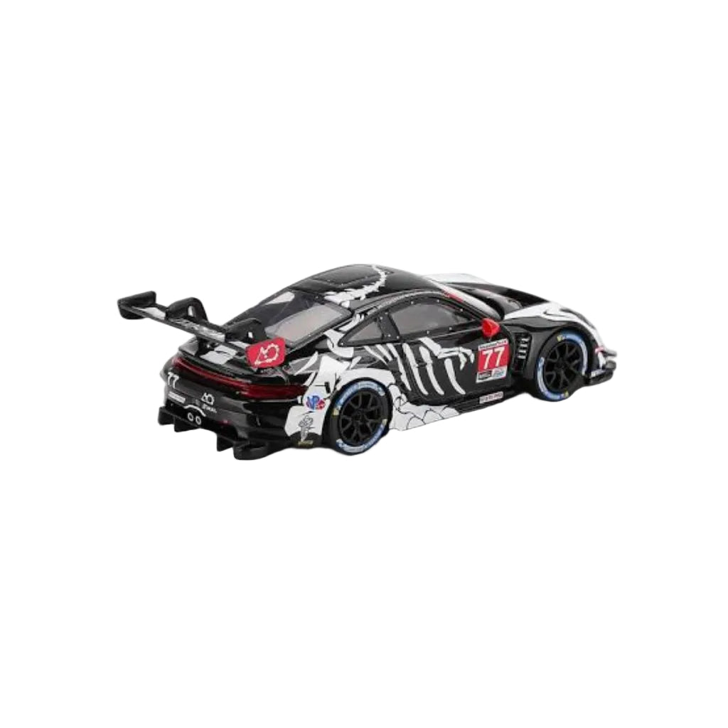 Mini GT Skeleton Rexy - Porsche 911 GT3 R #77 2025 IMSA Petit Le Mans AO Racing | 1:64 Die-Cast Collectible
