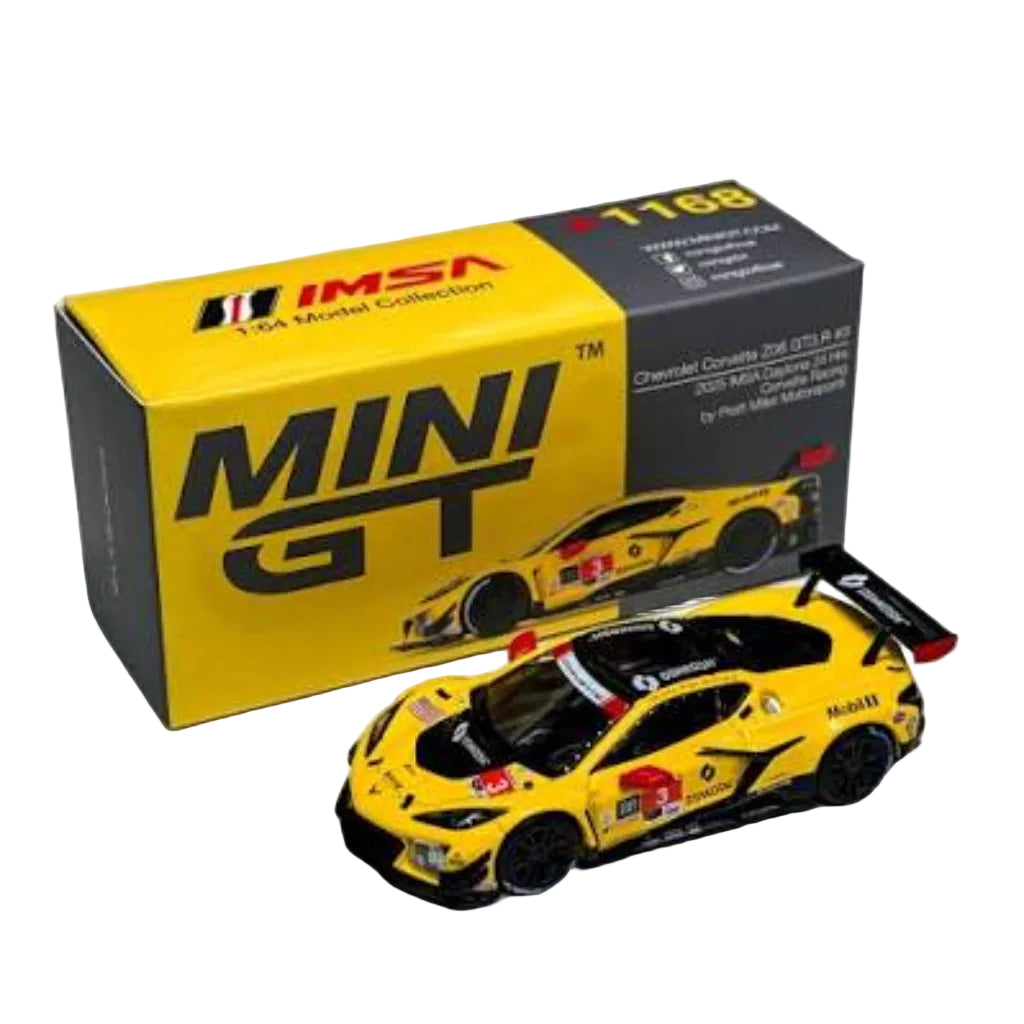 Mini GT #1168 Chevrolet Corvette Z06 GT3.R #3 2025 IMSA Daytona 24 Hrs Corvette Racing | 1:64 Die-Cast Collectible