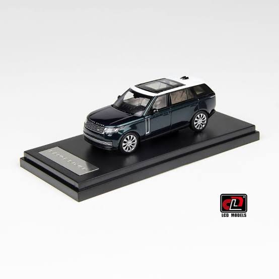 LCD Models 1:64 — Range Rover (2022) | Dark Green & White | Die-Cast Collectible