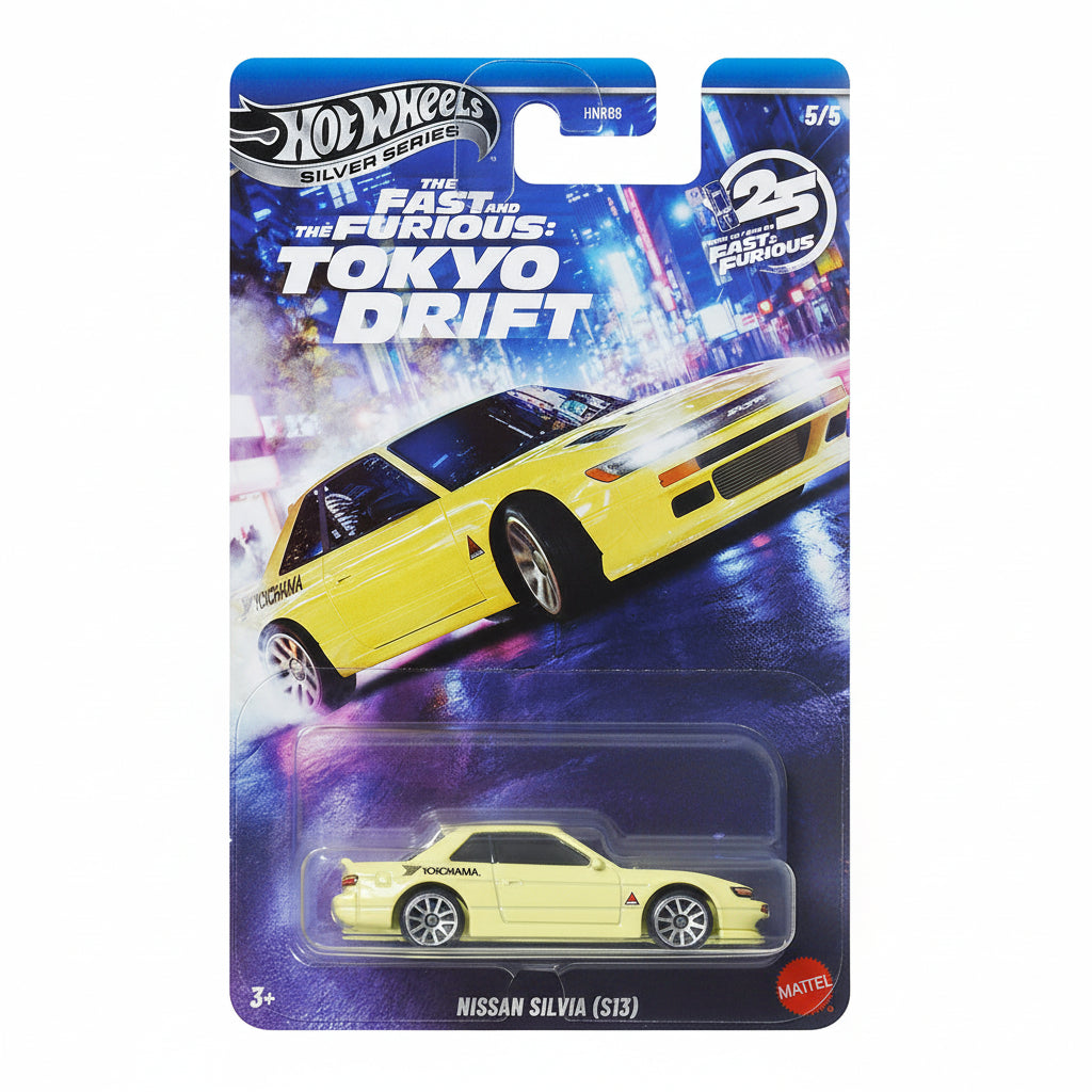 Hot Wheels Silver Series Nissan Silvia S13 | 1:64 Scale Die-Cast Collectible