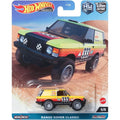 Hot Wheels Premium 1:64 Car Culture HW Off Road — Range Rover Classic | Yellow, Red & Green #333 Paris-Dakar Rally Livery | Real Riders | Metal/Metal | 5/5 | FPY86 | Die-Cast Collectible