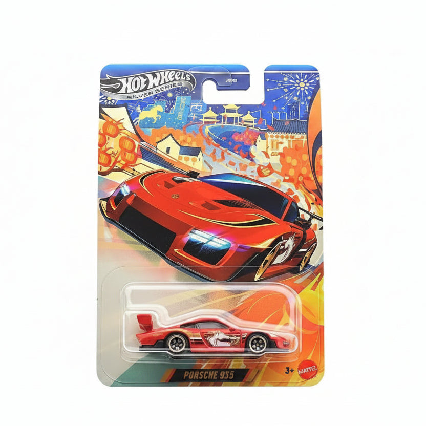Hot Wheels Silver Series Year of the Horse Porsche 935 | 1:64 Scale Die-Cast Collectible