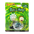 Hot Wheels Premium 1:64 Pop Culture Rick and Morty — Rick's Ship | Silver Chrome | GMC38 | Die-Cast Collectible