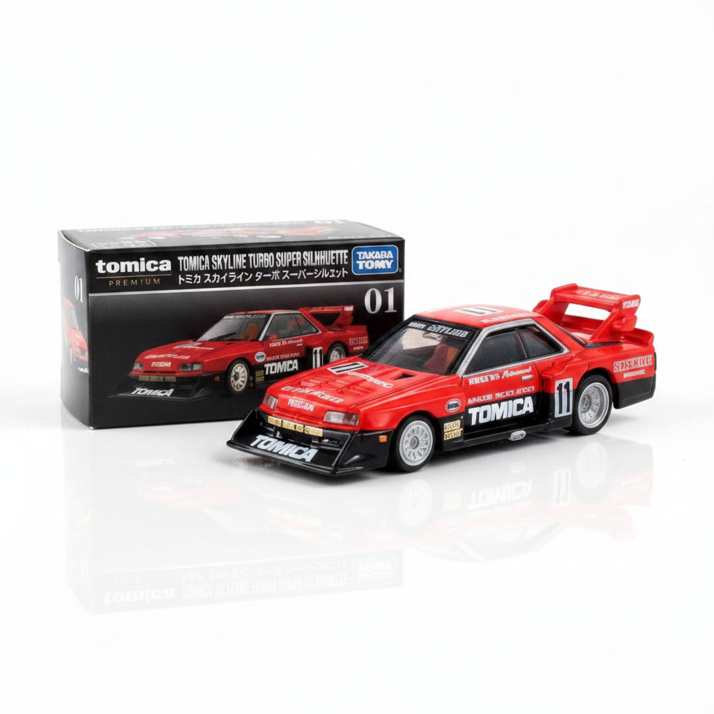 Tomica Premium Nissan Skyline Turbo Super Silhouette | No. 01 | 1:64 Scale Die-Cast Collectible