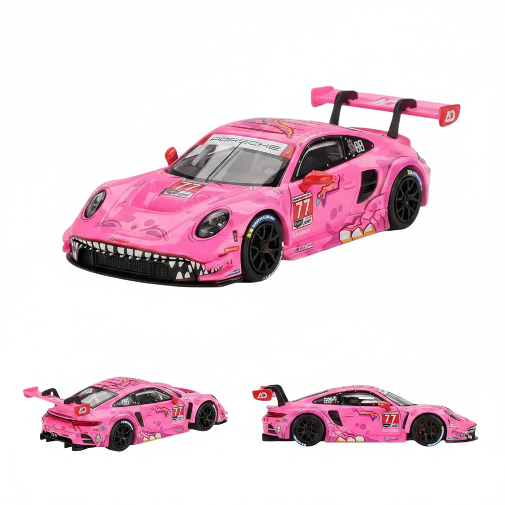 Mini GT 1:64 Porsche 911 GT3 R #77 AO Racing Roxy 2024 IMSA Road America | #1052 | Die-Cast Collectible