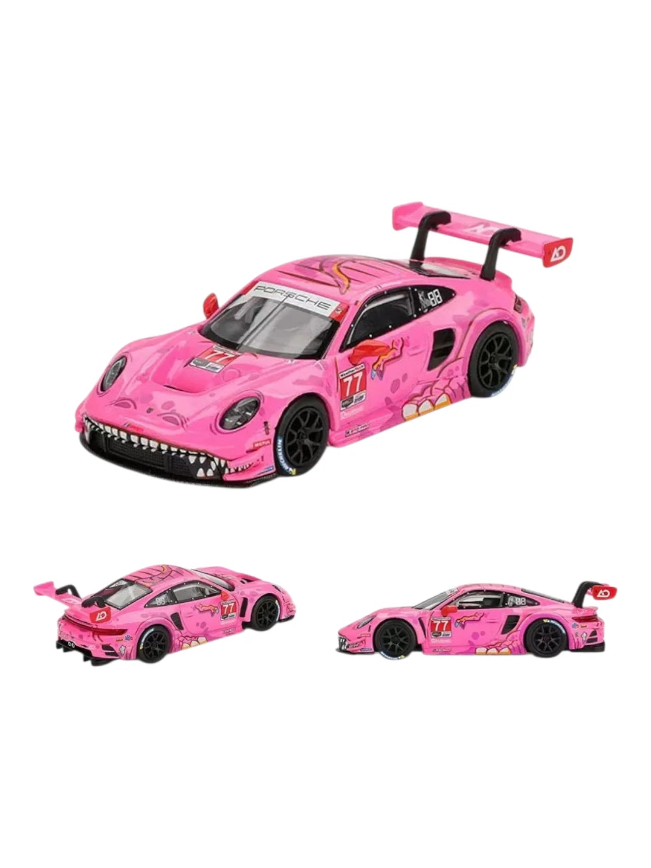 Mini GT 1:64 Porsche 911 GT3 R #77 AO Racing Roxy 2024 IMSA Road America | #1052 | Die-Cast Collectible