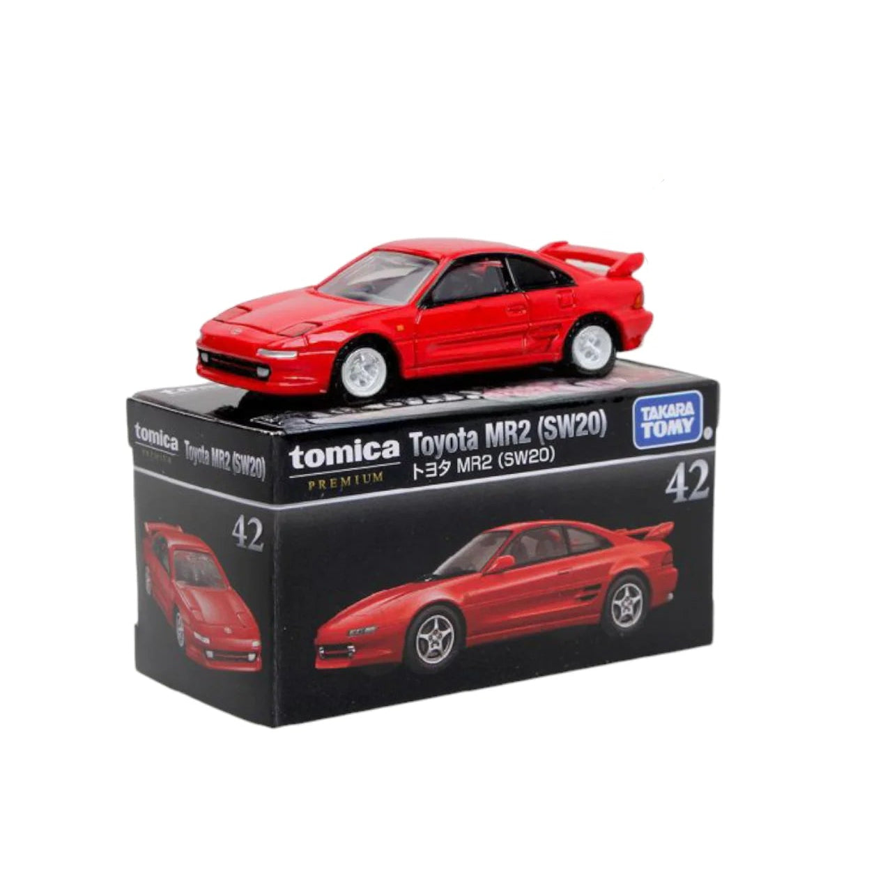 Tomica Premium Toyota MR2 SW20 #42 Red | 1:64 Die-Cast Collectible