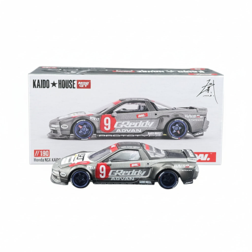 Kaido House x Mini GT Honda NSX | Kaido Test Car Spec V1 (Dai NSX) | 1:64 Scale Die-Cast Collectible