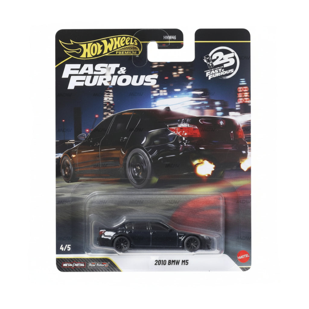 Hot Wheels Premium '10 BMW M5 | Fast & Furious 25th Anniversary | 1:64 Scale Die-Cast Collectible