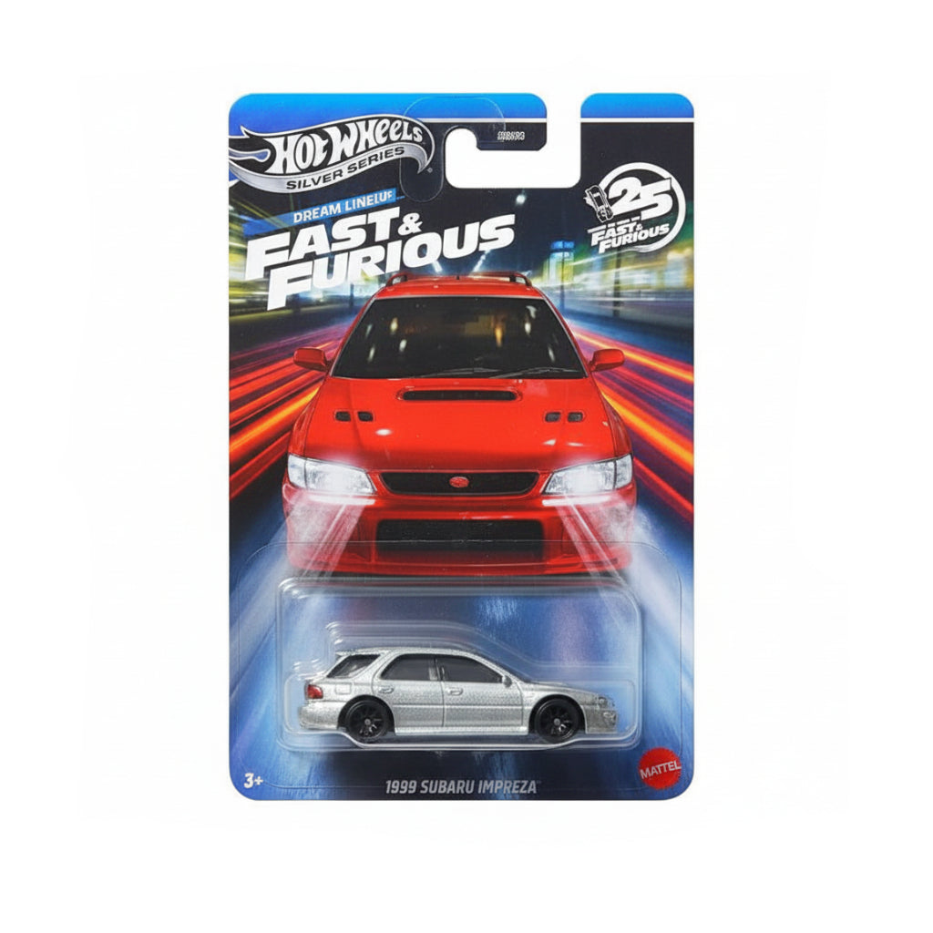 Hot Wheels Silver Series — 1999 Subaru Impreza | 1:64 Die-Cast Collectible