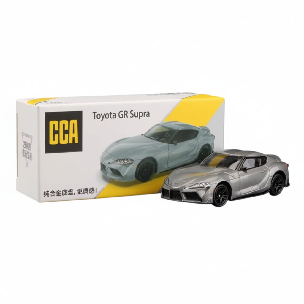 CCA 1:64 — Toyota GR Supra (A90) | Grey | Die-Cast Collectible