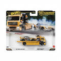 Hot Wheels Premium Team Transport '20 Toyota GR Supra & Fleet Street Yellow | 1:64 Scale Die-Cast Collectible