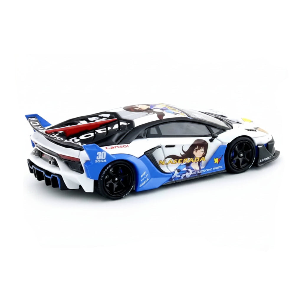 GPX Soda Simulated Alloy Car Model | Blue & White | Die-Cast Collectible