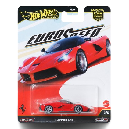 Hot Wheels Premium Euro Speed LaFerrari | 1:64 Scale Die-Cast Collectible