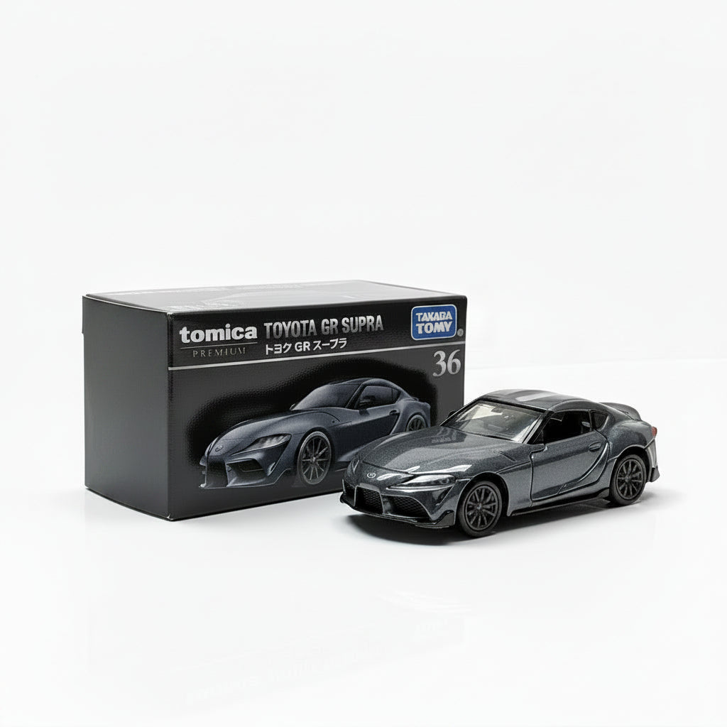Tomica Premium Toyota GR Supra | Black | 1:64 Scale Die-Cast Collectible