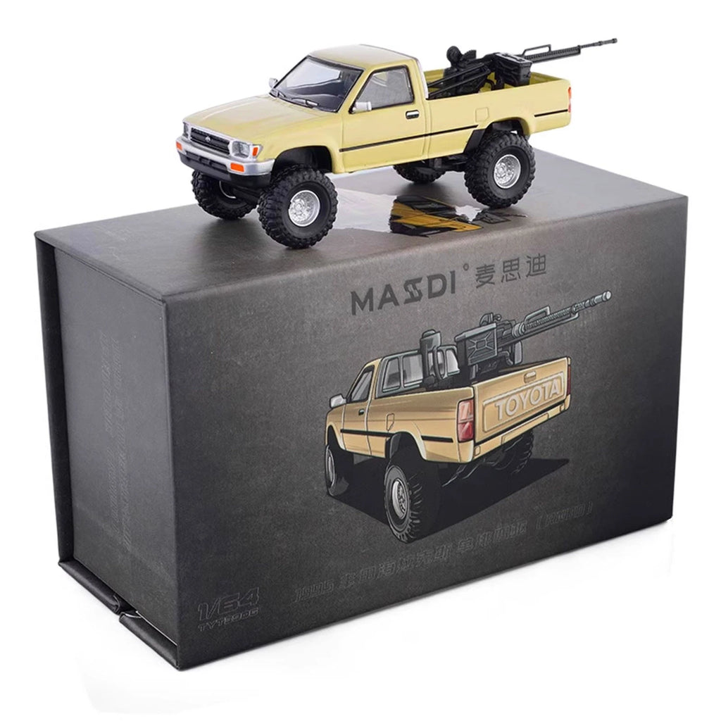 Masdi 1:64 Toyota Hilux RN80 (1995) | Yellow | Die-Cast Collectible